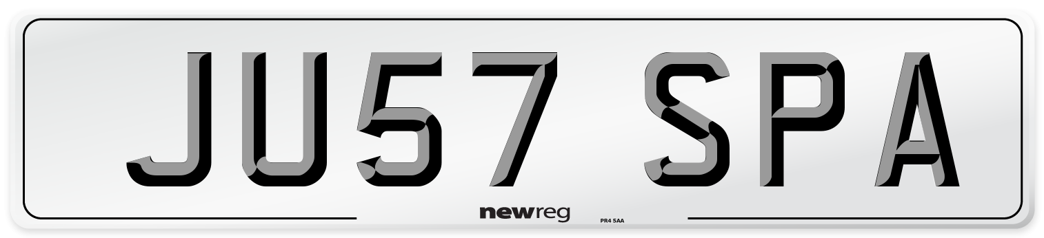 JU57 SPA Number Plate from New Reg